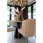 Kép 5/5 - Degas márvány-fekete dohányzóasztal - 120 cm