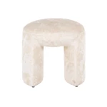 Kép 2/4 - Fargo zsenília puff -fehér