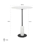 Kép 3/3 - Jagger márvány étkezőasztal - 75 cm