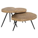 Kép 2/4 - Symba bronz dohányzóasztal - 3 db