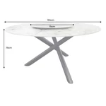 Kép 10/10 - Spin étkezőasztal kerámia-márvány hatással - 150 cm
