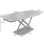 Kép 9/9 - INCEPTION ovális, kihúzható étkezőasztal (130–190 cm)
