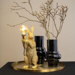 Kép 5/5 - Meister nyuszis asztali lámpa 48 cm - arany