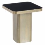 Kép 3/4 - Dania fekete-arany dohányzóasztal üveg asztallappal - 45 cm