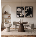 Kép 2/5 - Orissa asztal barna színben 120 cm