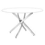 Kép 1/2 - George ezüst asztalláb - kör alakú asztalüveghez