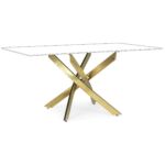 Kép 1/2 - George arany asztalláb - téglalap alakú asztalüveghez
