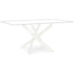 Kép 1/2 - George fehér asztalláb - téglalap alakú asztalüveghez