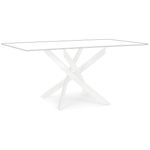 Kép 1/2 - George fehér asztalláb - téglalap alakú asztalüveghez