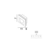 Kép 5/5 - Nova Luce Krypton kültéri LED beépíthető lámpa