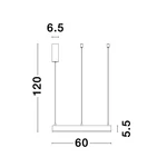 Kép 4/4 - Nova Luce Motif LED függeszték