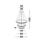 Kép 5/5 - Nova Luce Preston LED függeszték