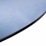 Kép 3/7 - Girona fekete étkezőasztal üveg asztallappal - 120 cm