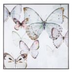 Kép 1/3 - Pillangók olajfestmény 82.5x82.5 cm