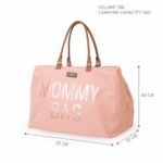 Kép 5/8 - Mommy Bag táska rózsaszín réz