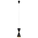 Kép 1/4 - Cornet függeszték LED arany/fekete 1 ágú