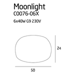 Kép 5/8 - Moonlight mennyezeti lámpa