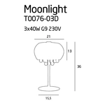 Kép 5/6 - Moonlight asztali lámpa
