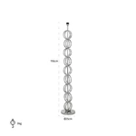 Kép 2/2 - Bliss ezüst állólámpa - 156 cm