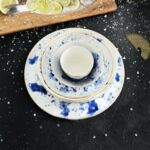 Kép 2/2 - MARINE porcelán desszert tál - 22 cm