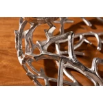 Kép 4/6 - Holly ezüst adventi koszorú - 38 cm