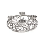 Kép 5/6 - Holly ezüst adventi koszorú - 38 cm