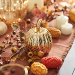 Kép 3/5 - Halloween ROSÉ TRIO üveg töklámpás LED világítással 