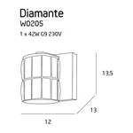 Kép 3/4 - Diamante falikar