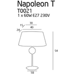 Kép 3/3 - Napoleon asztali lámpa