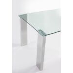Kép 2/4 - Arly étkezőasztal üveg asztallappal - 160x90x75 cm