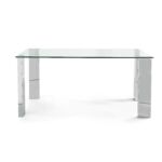 Kép 3/4 - Arly étkezőasztal üveg asztallappal - 160x90x75 cm