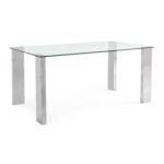 Kép 1/4 - Arly étkezőasztal üveg asztallappal - 160x90x75 cm