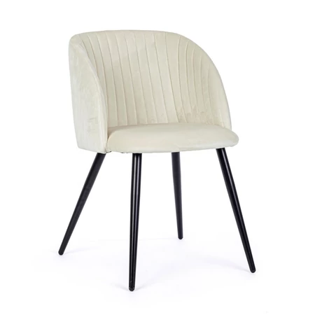 Queen fehér bársonyszék