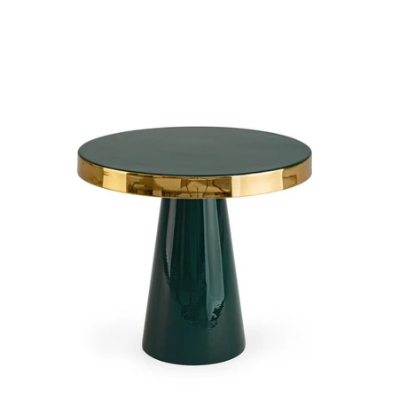 Nandika dohányzóasztal sötétzöld és arany