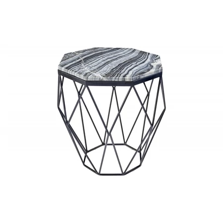 Marmor dohányzóasztal fekete márvány 