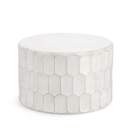 CAESAR fehér dohányzóasztal - 66 cm