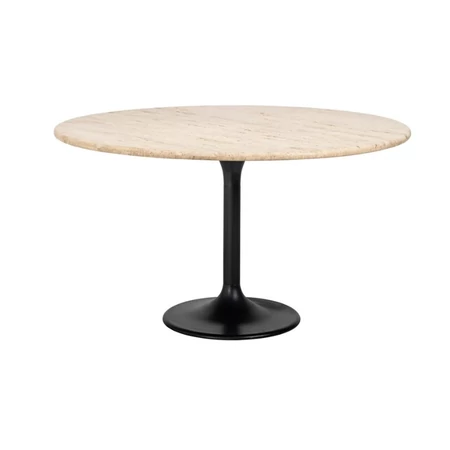Hampton étketőasztal natúr/fekete - 140 cm átmérő