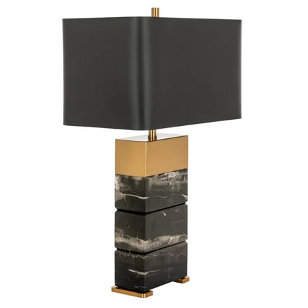 Serena fekete márvány asztali lámpa - 66 cm