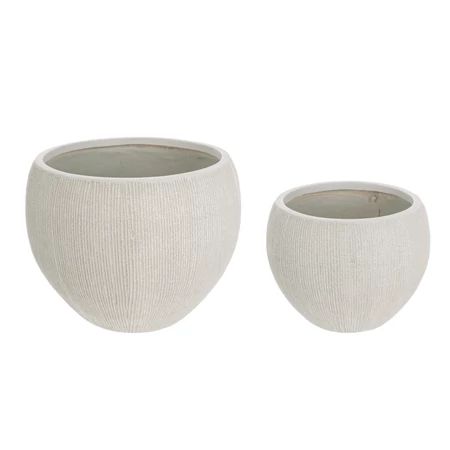 BRUSH kültéri bézs 2 db-os kaspószett - beton