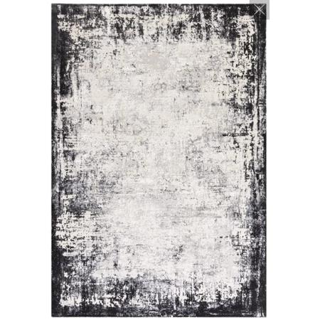 Kuza absztrakt szőnyeg fekete szegéllyel - TÖBB MÉRETBEN