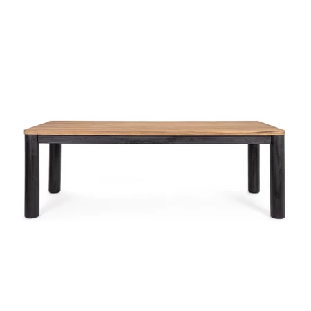 RODERICK kültéri asztal - fekete lábbal  