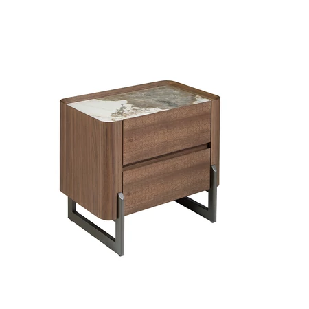 Clair Diófa éjjeli szekrény - 60 x 40 x 52