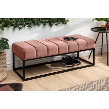 Mira bársony pad 110 cm - rózsaszín