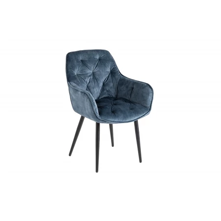 MILANO bársonyszék - szürkéskék