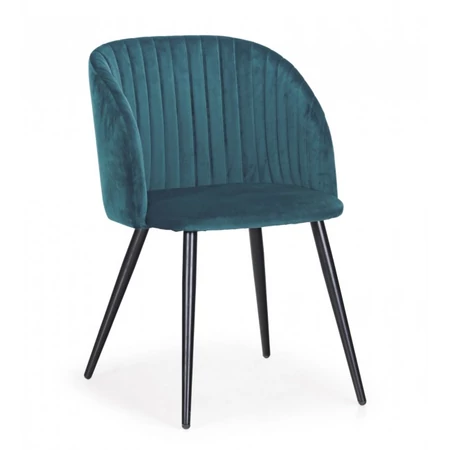 Queen kék bársonyszék