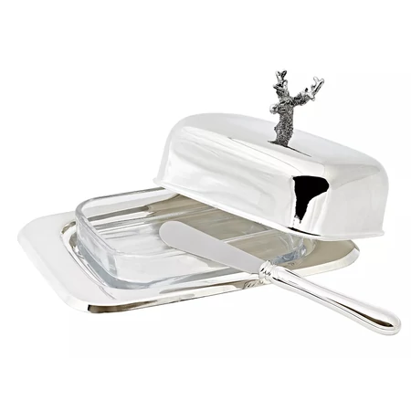 Szarvasos Vajtartó Késsel