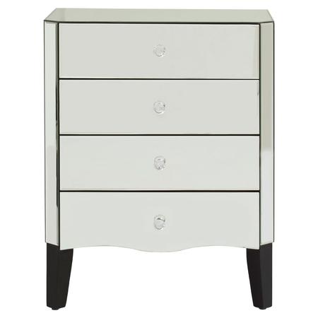 Gabri Mirrorglass komód - 4 fiókkal