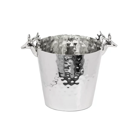 Mex nemesacél italhűtő szarvasfejjel - 28 cm