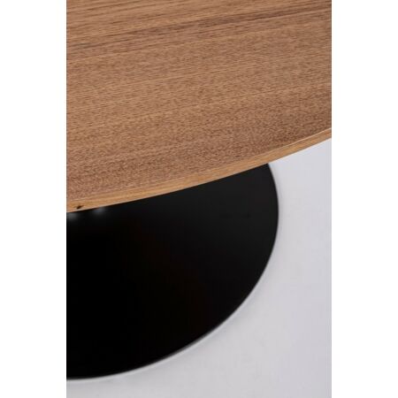 Bloom fa-acél fekete asztal 120x75 cm