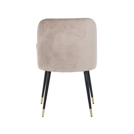 Alicia khaki bársony szék arany-fekete lábbakkal - 83,5 cm